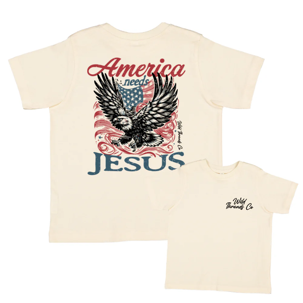 FREE America Needs Jesus Tee *Add Any Additional Item To Cart To Unlock FREE Price* - Image 2