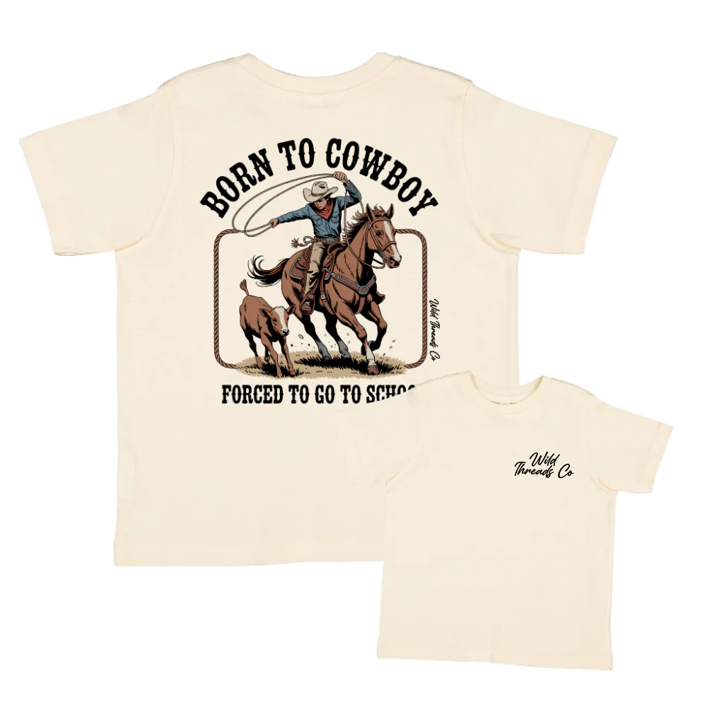 FREE Born To Cowboy Tee *Add Any Additional Item To Cart To Unlock FREE Price* - Image 2