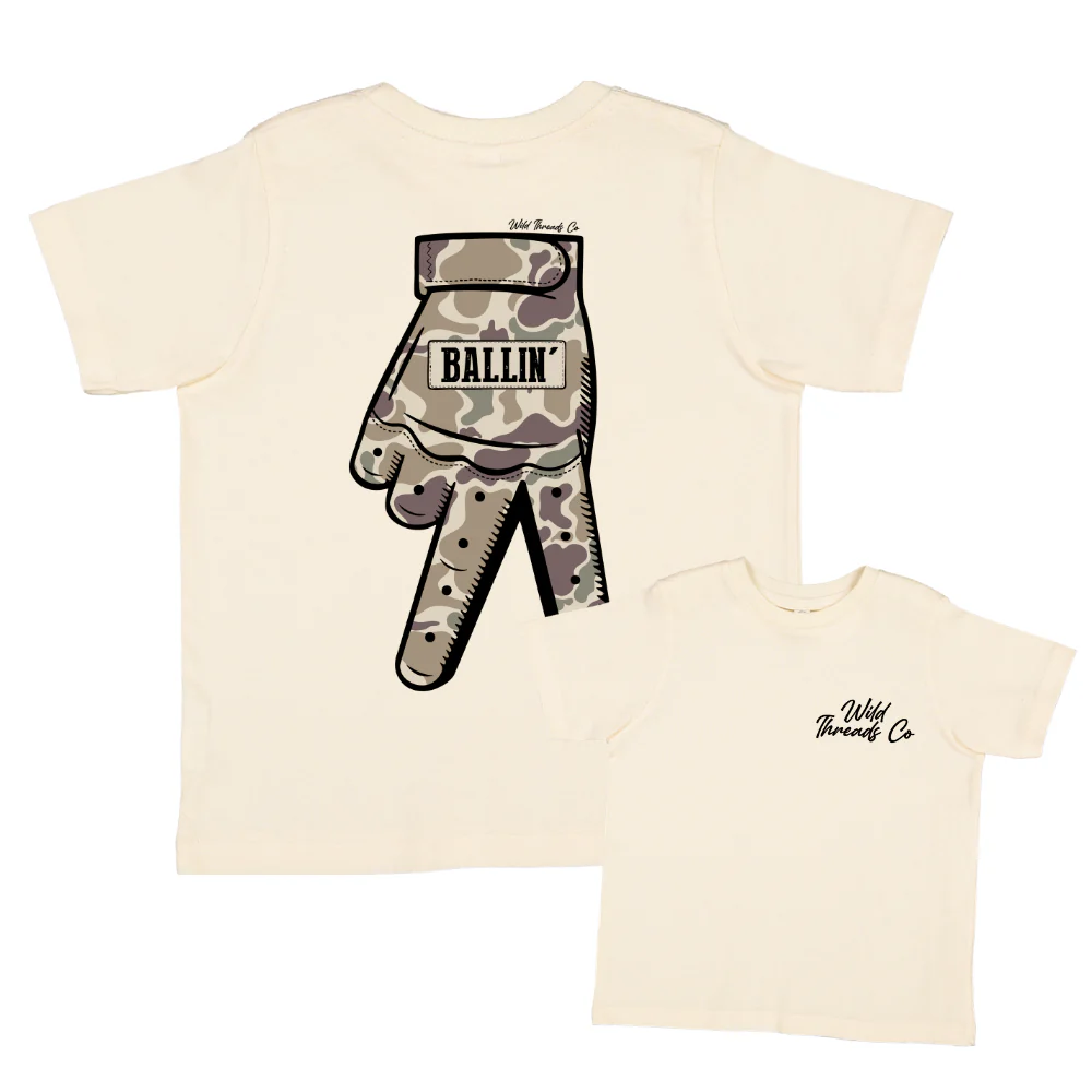 FREE Camo Baseball Glove Tee *Add Any Additional Item To Cart To Unlock FREE Price* - Image 2
