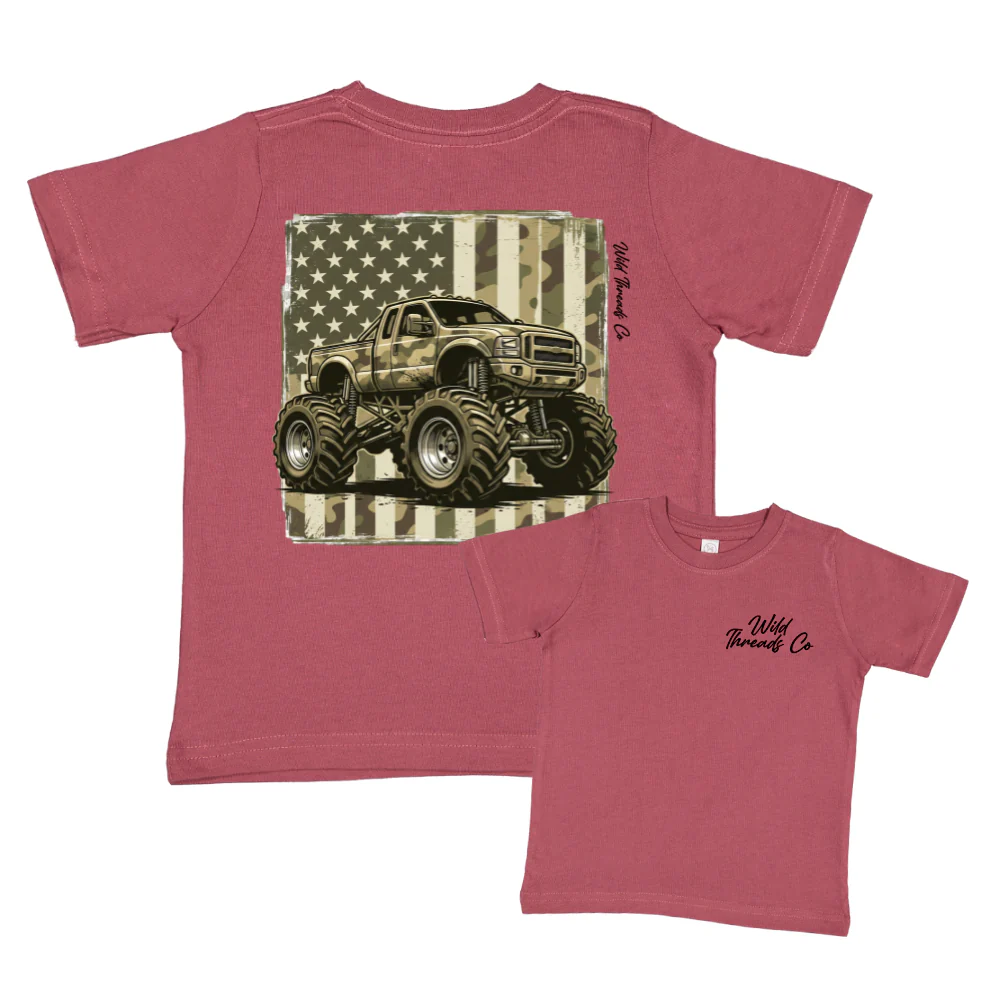FREE Camo Monster Truck Tee *Add Any Additional Item To Cart To Unlock FREE Price* - Image 2