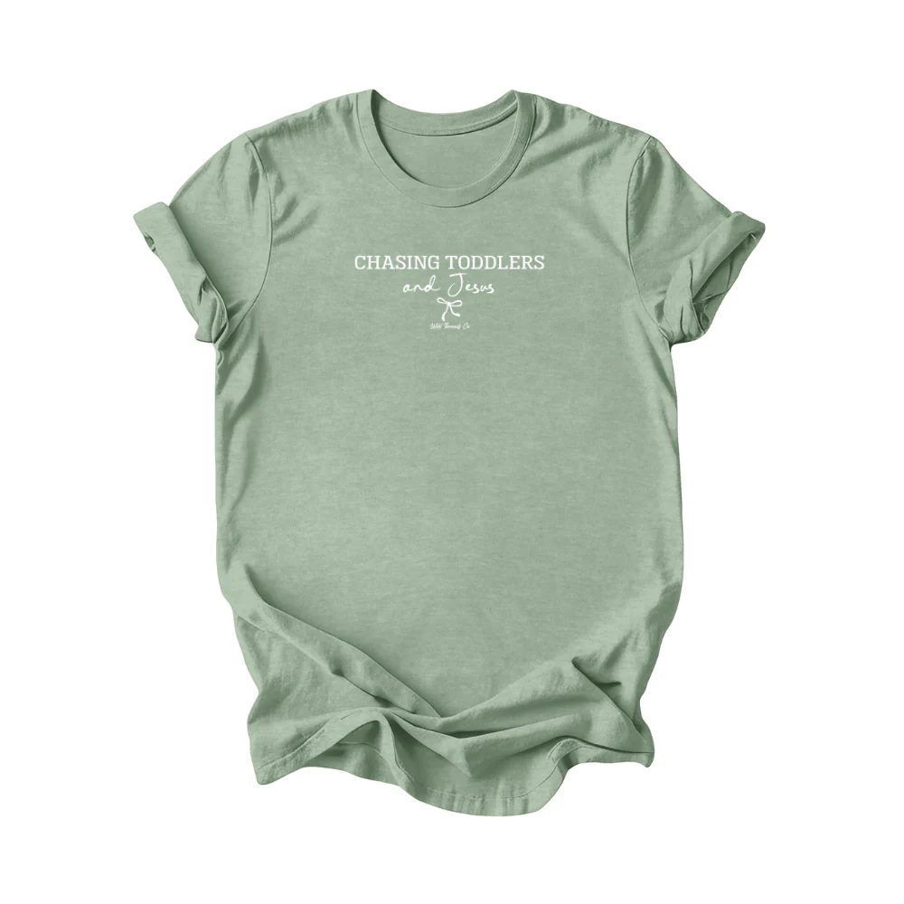 FREE Chasing Toddlers And Jesus Tee *Add Any Additional Item To Cart To Unlock FREE Price* - Image 2