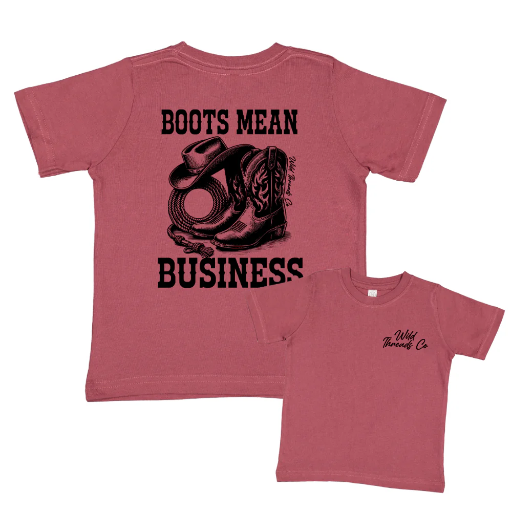 FREE Boots Mean Business Tee *Add Any Additional Item To Cart To Unlock FREE Price* - Image 2