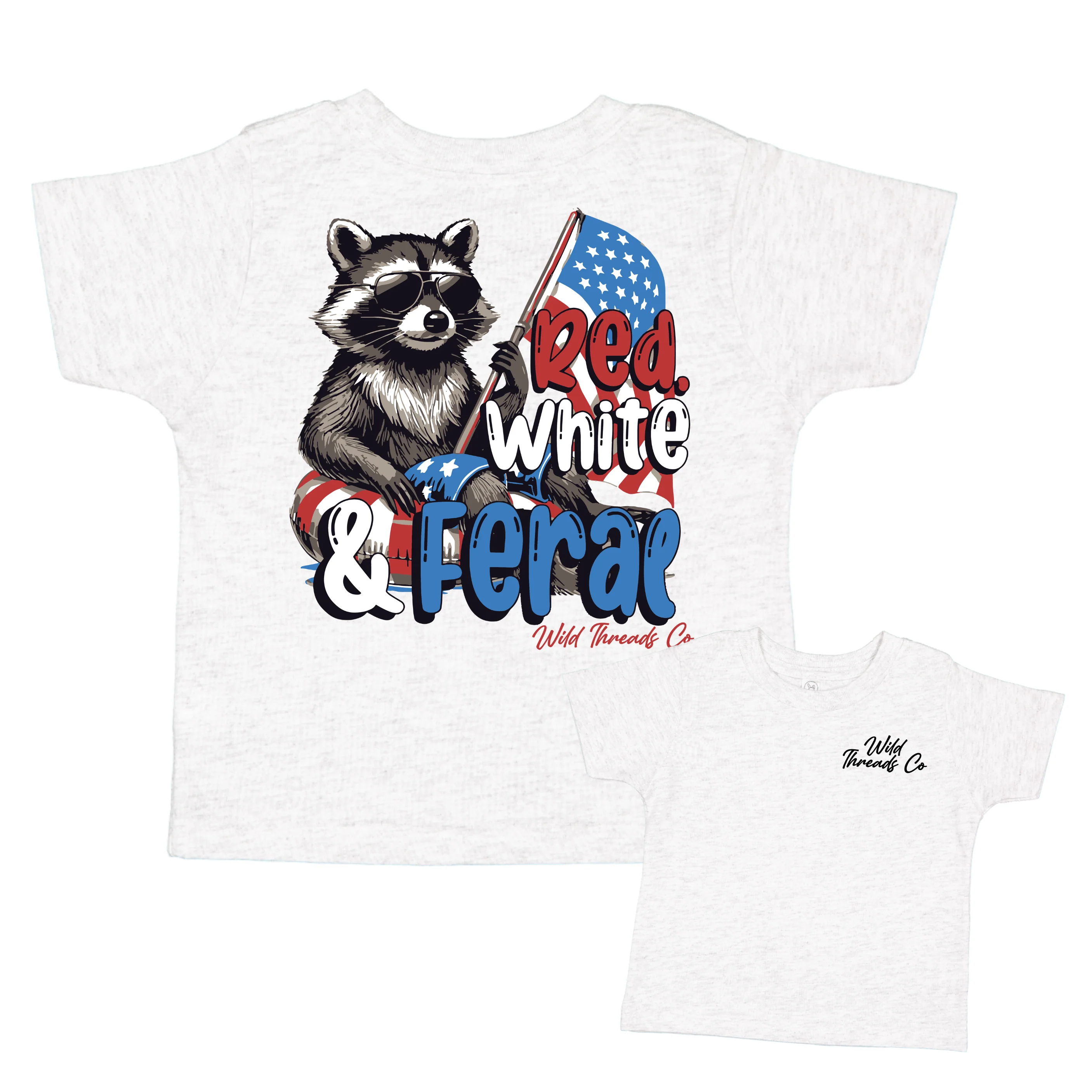 FREE Red White & Feral Tee *Add Any Additional Item To Cart To Unlock FREE Price* - Image 2