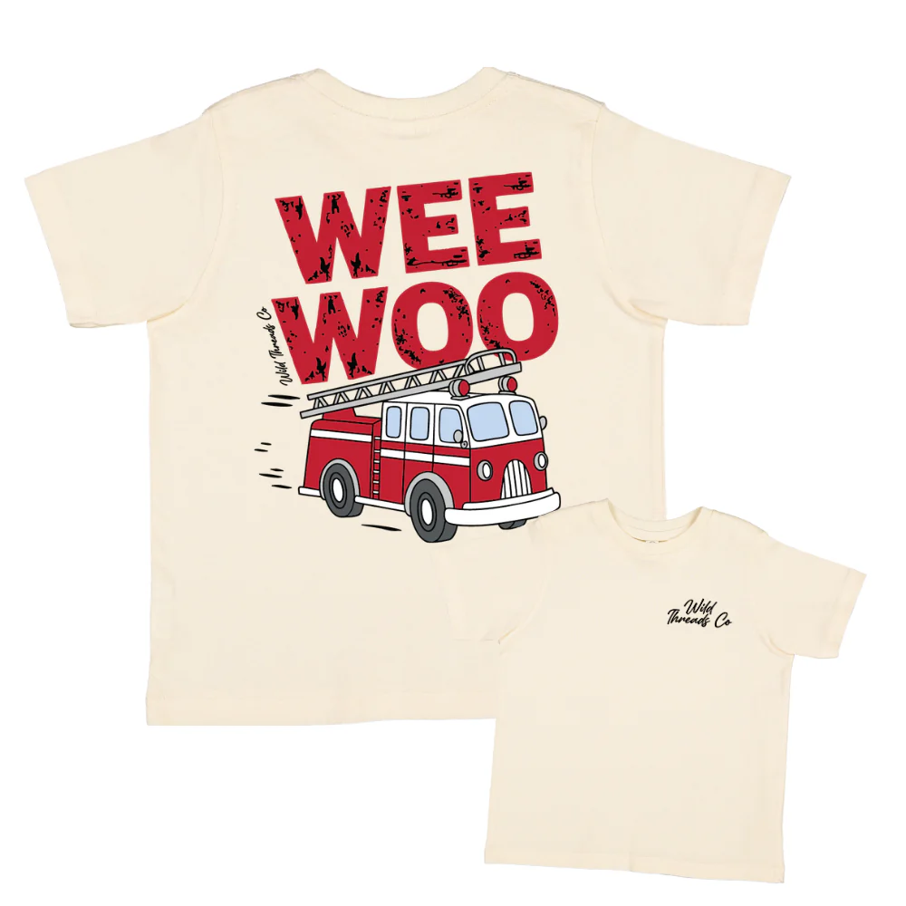 Wee Woo Firetruck Tee - Image 2