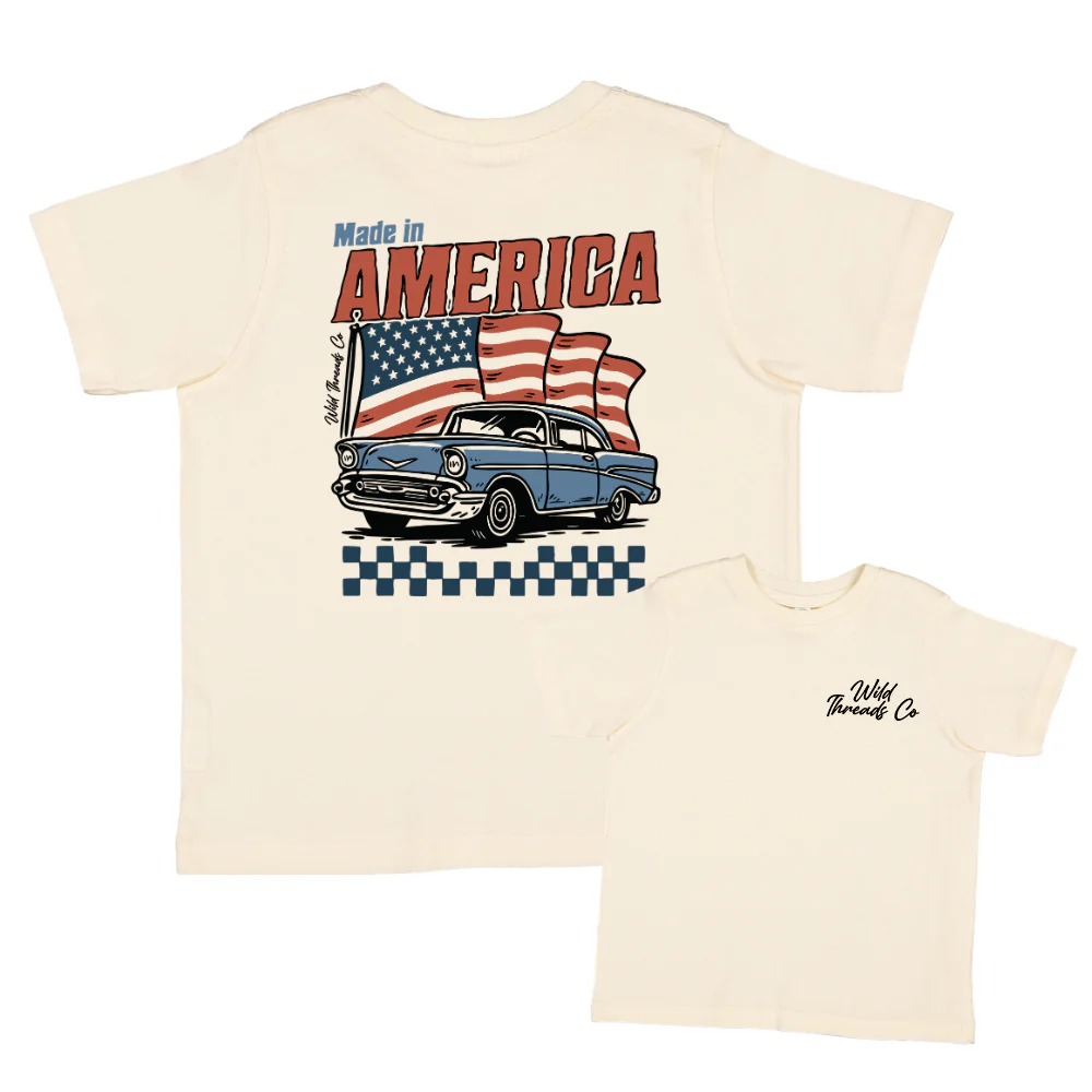 FREE Made In America - Classic Car Tee *Add Any Additional Item To Cart To Unlock FREE Price*