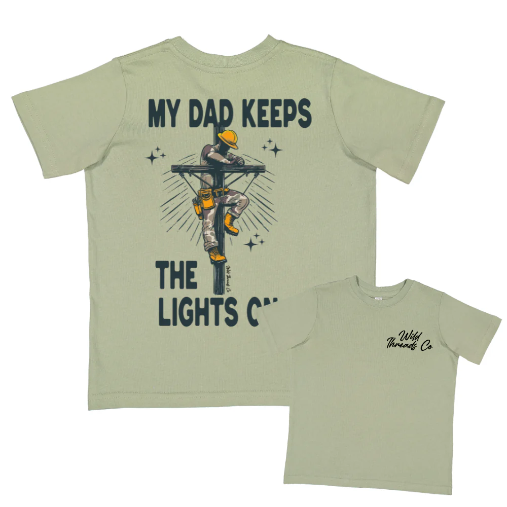FREE My Dad Keeps The Lights On Tee *Add Any Additional Item To Cart To Unlock FREE Price* - Image 2