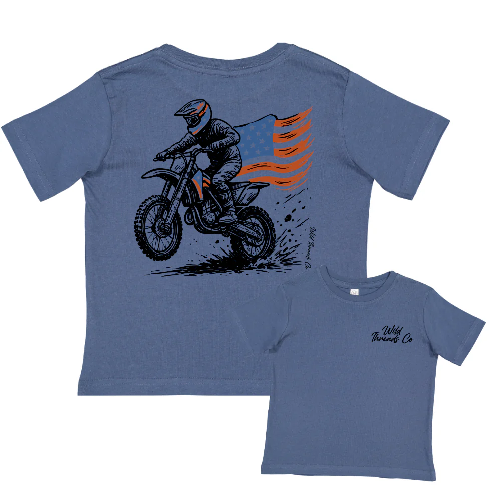 FREE Patriotic Dirt Bike Tee *Add Any Additional Item To Cart To Unlock FREE Price* - Image 2