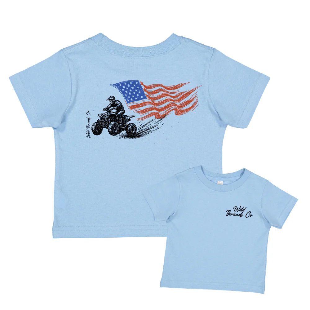 FREE Patriotic Four Wheeler Tee *Add Any Additional Item To Cart To Unlock FREE Price*