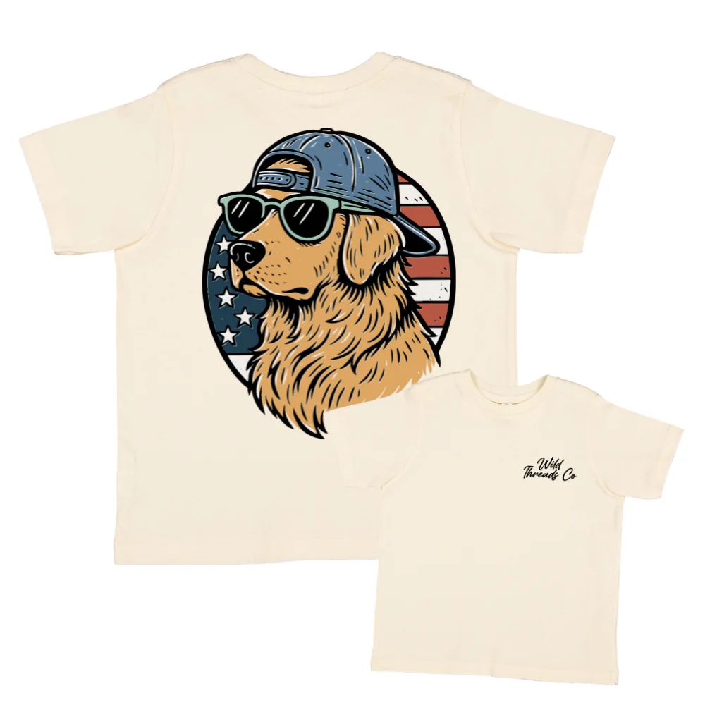 FREE Patriotic Golden Retriever Tee *Add Any Additional Item To Cart To Unlock FREE Price*