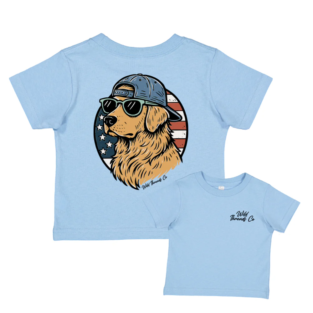 FREE Patriotic Golden Retriever Tee *Add Any Additional Item To Cart To Unlock FREE Price* - Image 2