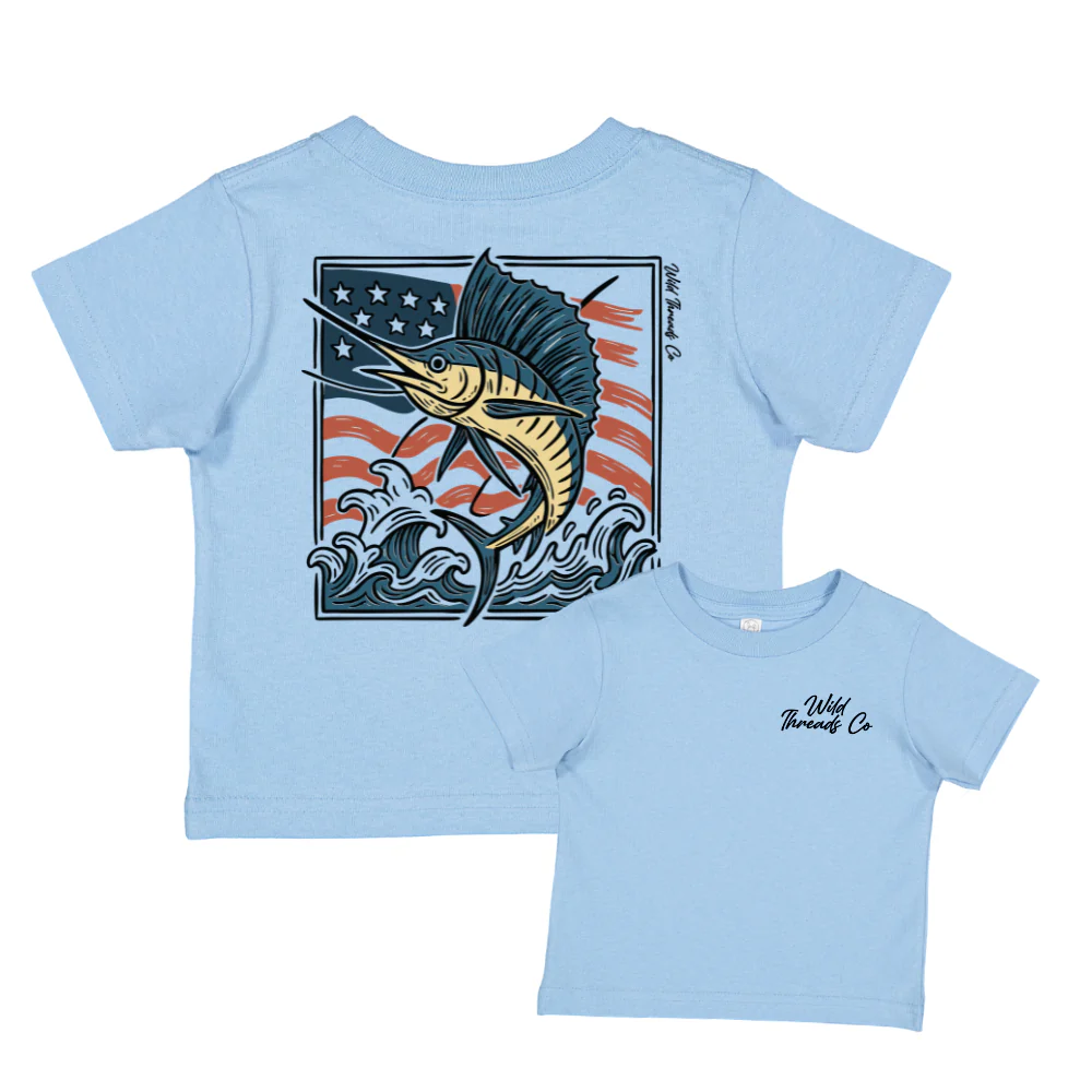 FREE Patriotic Marlin Tee *Add Any Additional Item To Cart To Unlock FREE Price* - Image 2