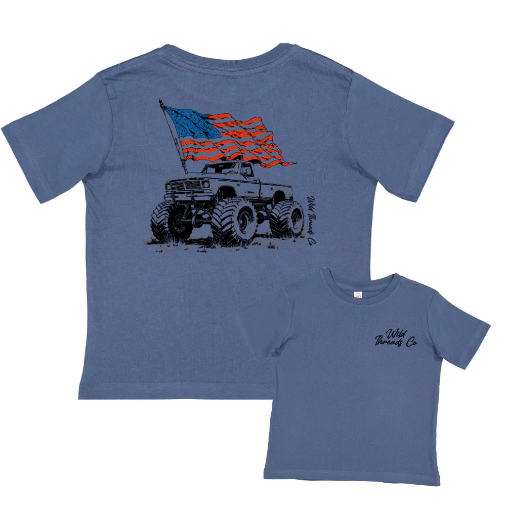 FREE Patriotic Monster Truck Tee *Add Any Additional Item To Cart To Unlock FREE Price*