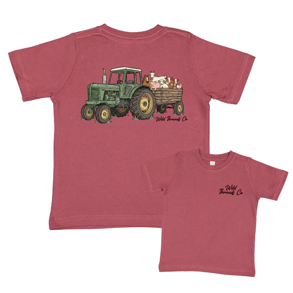 FREE Tractor Farm Animals Tee *Add Any Additional Item To Cart To Unlock FREE Price* - Image 2